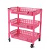 3 Racks Trolley with Revolving Wheels